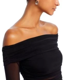 Isadola Off-the-Shoulder Ruched Top - Alice And Olivia -Alice And Olivia 13317346 fpx