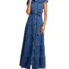 Miranda Denim Maxi Dress - Alice And Olivia