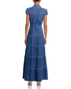 Miranda Denim Maxi Dress - Alice And Olivia -Alice And Olivia 13317351 fpx