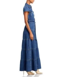 Miranda Denim Maxi Dress - Alice And Olivia -Alice And Olivia 13317352 fpx