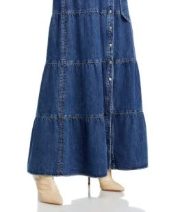 Miranda Denim Maxi Dress - Alice And Olivia -Alice And Olivia 13317354 fpx