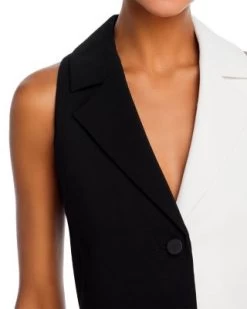 Meri Color Block Cropped Blazer Top - Alice And Olivia -Alice And Olivia 13317382 fpx