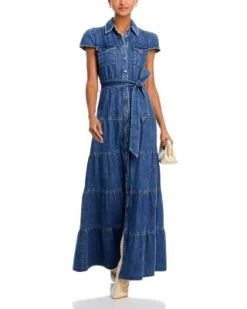 Miranda Denim Maxi Dress - Alice And Olivia -Alice And Olivia 13320670 fpx