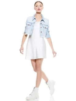 HARMONY MINI SLIP DRESS -Alice And Olivia CC000205526RA127 07