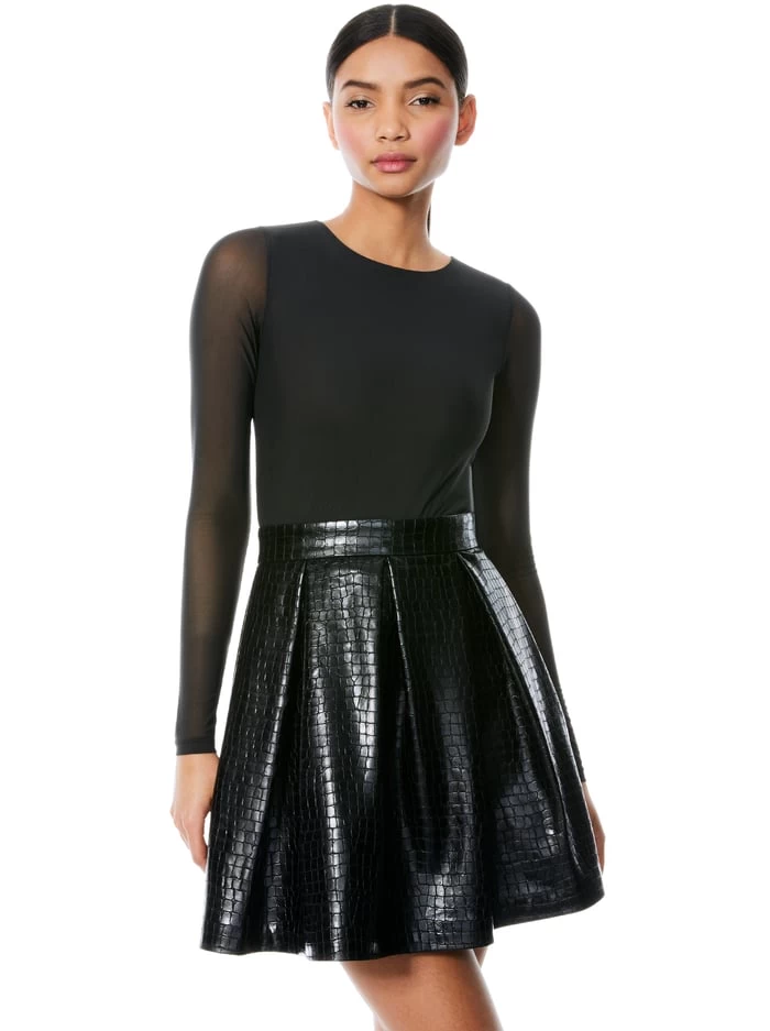 CHARA VEGAN LEATHER MINI DRESS 4 CHARA VEGAN LEATHER MINI DRESS - Image 2