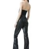 LAVERA VEGAN LEATHER JUMPSUIT -Alice And Olivia CC111J16805A001 02