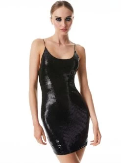 NELLE EMBELLISHED MINI DRESS -Alice And Olivia CC211M04520A001 03