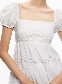 ROWEN EMBROIDERED TIERED MINI DRESS -Alice And Olivia CC303D09538A100 04