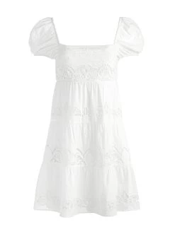 ROWEN EMBROIDERED TIERED MINI DRESS -Alice And Olivia CC303D09538A100 06