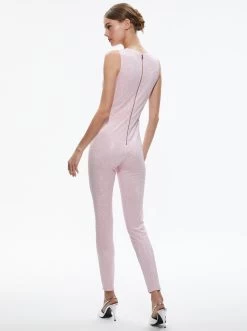 FREDDIE CREWNECK EMBELLISHED CATSUIT