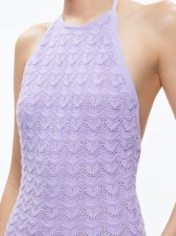 JONE CROCHET HALTER DRESS -Alice And Olivia CC304546716G424 04