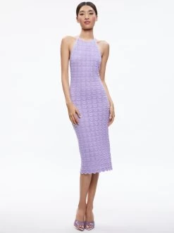 JONE CROCHET HALTER DRESS -Alice And Olivia CC304546716G424 05
