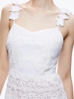 ALORA EMBROIDERED SWEETHEART MAXI DRESS -Alice And Olivia CC304D08533A100 04