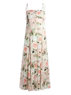 LORELLE GODET SKIRT MIDI DRESS -Alice And Olivia CC304P58514H330 06