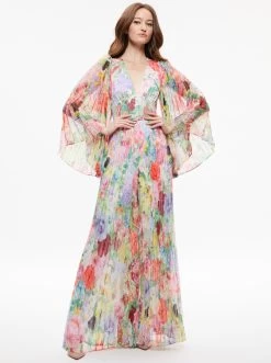 BENNET PLEATED WIDE LEG JUMPSUIT -Alice And Olivia CC304P58804N114 05