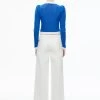 TRINA STRUCTURED SHOULDER CROPPED CARDIGAN