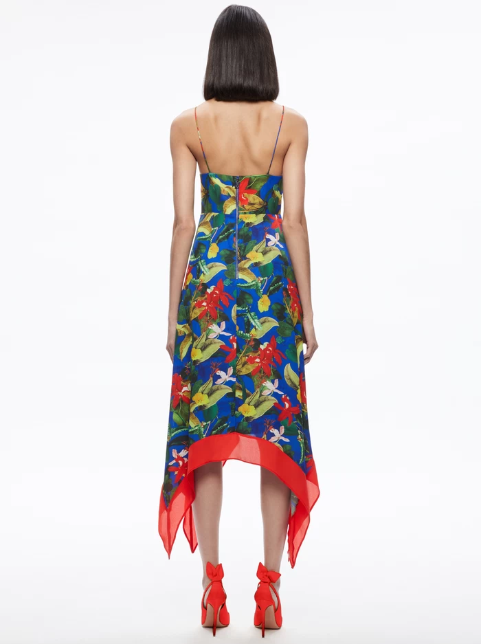 KAYSON V-NECK HANDKERCHIEF HEM DRESS 3 KAYSON V-NECK HANDKERCHIEF HEM DRESS