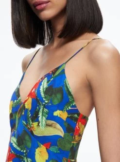 KAYSON V-NECK HANDKERCHIEF HEM DRESS 9 KAYSON V-NECK HANDKERCHIEF HEM DRESS -Alice And Olivia CC305P18517Q432 04