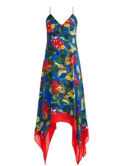 KAYSON V-NECK HANDKERCHIEF HEM DRESS 11 KAYSON V-NECK HANDKERCHIEF HEM DRESS -Alice And Olivia CC305P18517Q432 06