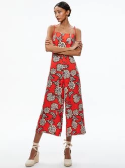 JOSIE WIDE LEG TIE STRAP JUMSPUIT -Alice And Olivia CC305P32803M621 05