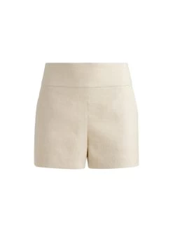 DONALD LINEN HIGH WAISTED SHORT 12 DONALD LINEN HIGH WAISTED SHORT -Alice And Olivia CC305R06606A301 06