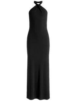 AMAYA HALTER NECK HIGH SLIT DRESS -Alice And Olivia CC306066505A001 06