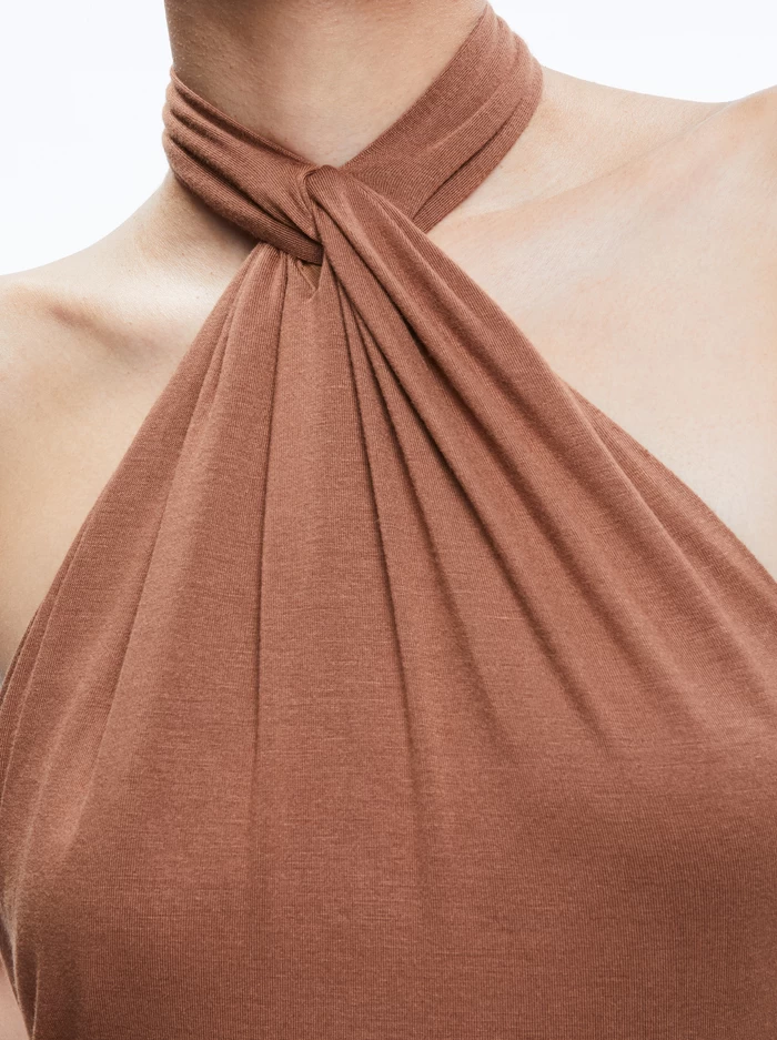 AMAYA HALTER NECK HIGH SLIT DRESS 5 AMAYA HALTER NECK HIGH SLIT DRESS - Image 3