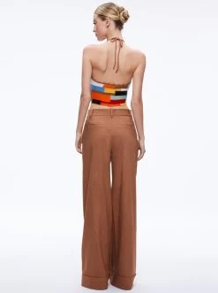 TOMASA CUFFED LINEN TROUSER