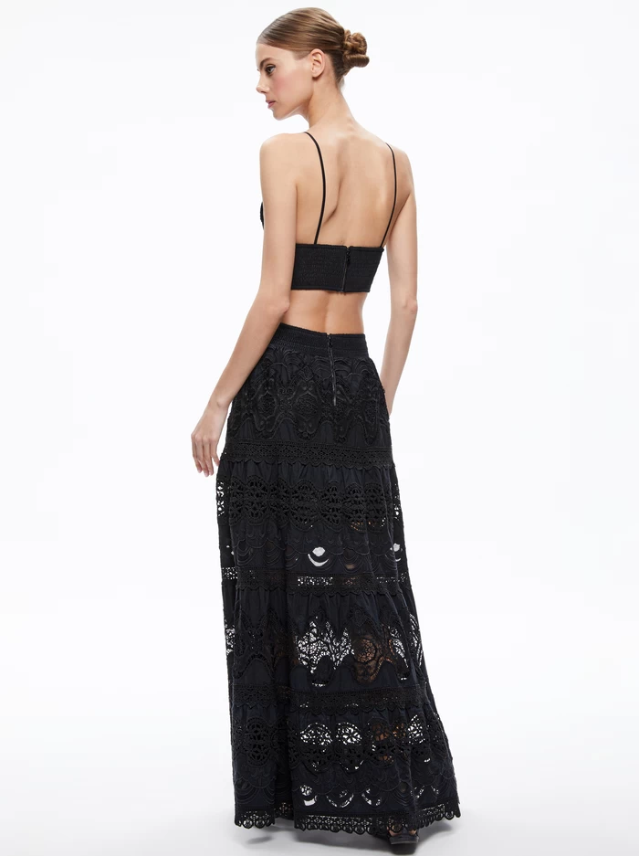 CALI EMBROIDERED TIERED MAXI SKIRT 3 CALI EMBROIDERED TIERED MAXI SKIRT