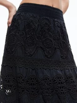 CALI EMBROIDERED TIERED MAXI SKIRT 9 CALI EMBROIDERED TIERED MAXI SKIRT -Alice And Olivia CC306D15301A001 04