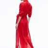 KEARA LINEN MAXI SHIRT DRESS -Alice And Olivia CC306G03504M601 02