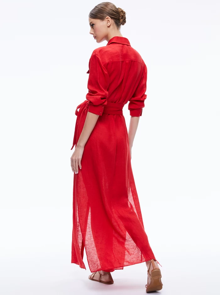 KEARA LINEN MAXI SHIRT DRESS 3 KEARA LINEN MAXI SHIRT DRESS