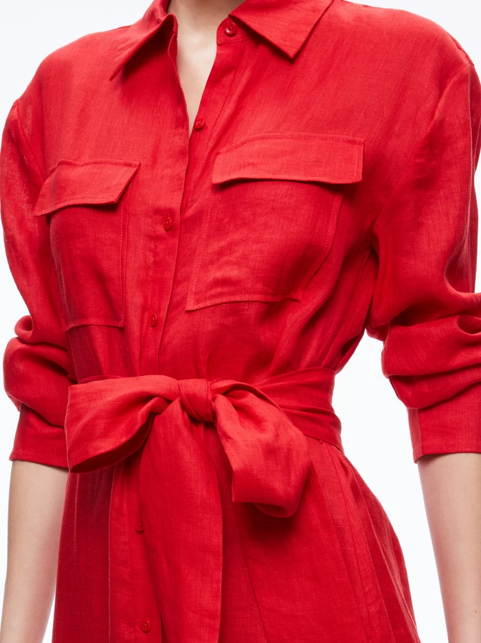 KEARA LINEN MAXI SHIRT DRESS 5 KEARA LINEN MAXI SHIRT DRESS - Image 3