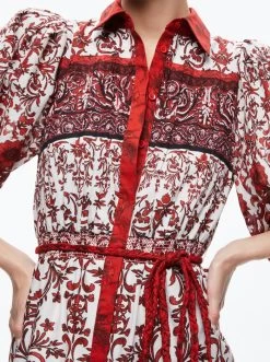 TIFFIE PUFF SLEEVE MINI DRESS 9 TIFFIE PUFF SLEEVE MINI DRESS -Alice And Olivia CC306P09515P123 04