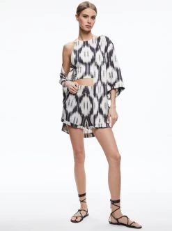 DOMINO KIMONO WITH TIE BELT -Alice And Olivia CC306P11201Z117 05