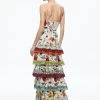 VALENCIA SPAGHETTI STRAP MAXI DRESS -Alice And Olivia CC306P21518W117 02