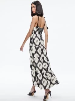 KATARA TWIST TOP TIERED MAXI DRESS