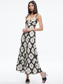 KATARA TWIST TOP TIERED MAXI DRESS -Alice And Olivia CC306P28512Z117 05