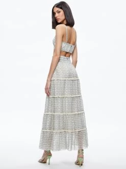 AISHA TIERED MAXI SKIRT