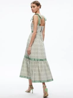 BRESLIN CORSET MIDI DRESS