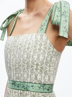 BRESLIN CORSET MIDI DRESS -Alice And Olivia CC306P55510T119 04