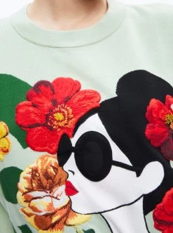 GLEESON STACE FACE PULLOVER -Alice And Olivia CC306S12702G334 04