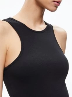 PANIA RACERBACK RIBBED MINI DRESS -Alice And Olivia CC306W40003A001 04