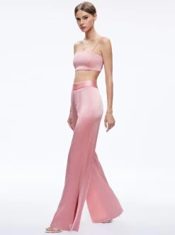 JC WIDE LEG SIDE SLIT PANT -Alice And Olivia CC307205100A661 05