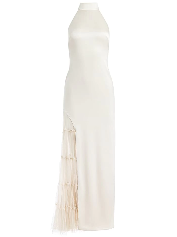 RYN SLIT TULLE PANEL MAXI DRESS 7 RYN SLIT TULLE PANEL MAXI DRESS - Image 5