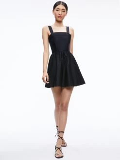 SAIGE TIE BACK MINI DRESS -Alice And Olivia CC307604500A001 05