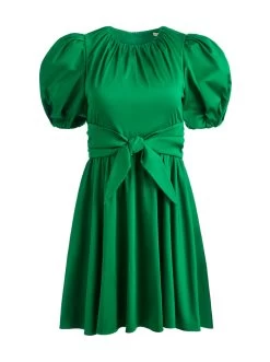 KYLAN PUFF SLEEVE MINI DRESS -Alice And Olivia CC307604502S301 06