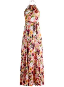 DITA TIE NECK HALTER DRESS -Alice And Olivia CC307B05510P683 06