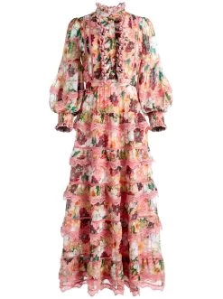 BROOKE HIGH NECK MAXI DRESS 12 BROOKE HIGH NECK MAXI DRESS -Alice And Olivia CC307P18523P683 06