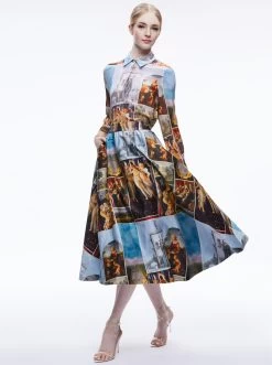 EARLA HIGH WAISTED MIDI SKIRT -Alice And Olivia CC307P27302Z114 05